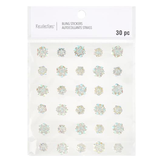 Clear Iridescent Floret Bling Stickers By Recollections™